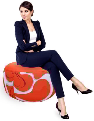 Aufblasbarer Hocker bedruckt Aufblasbarer Hocker bedruckt