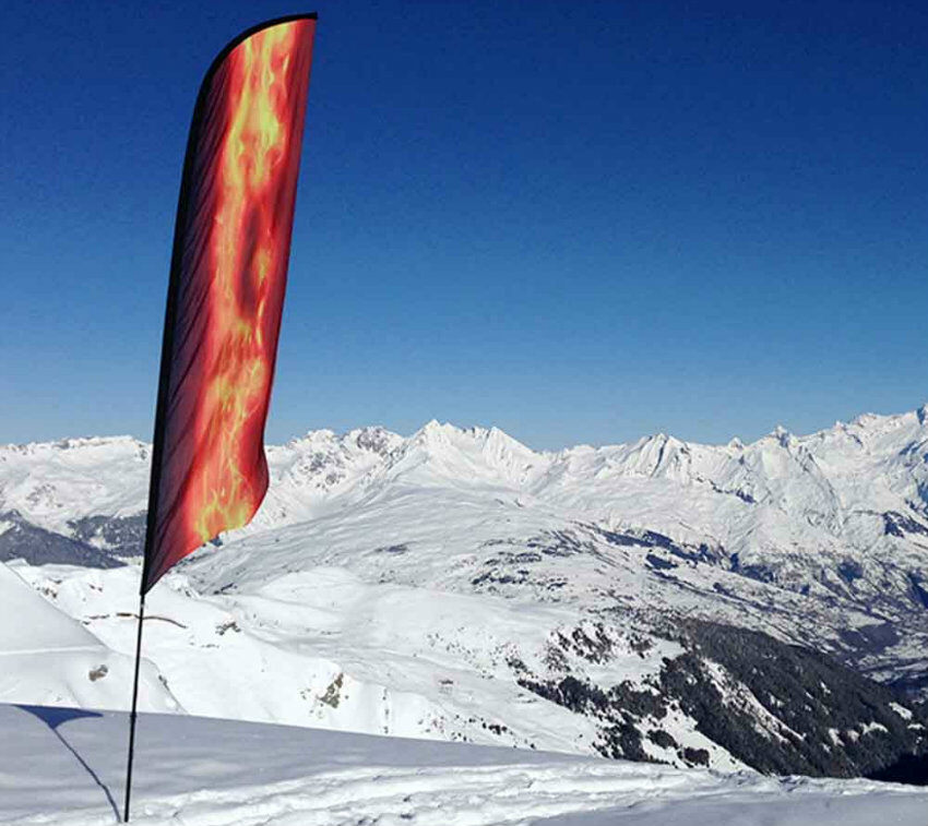 Beachflag beidseitig Beachflag beidseitig