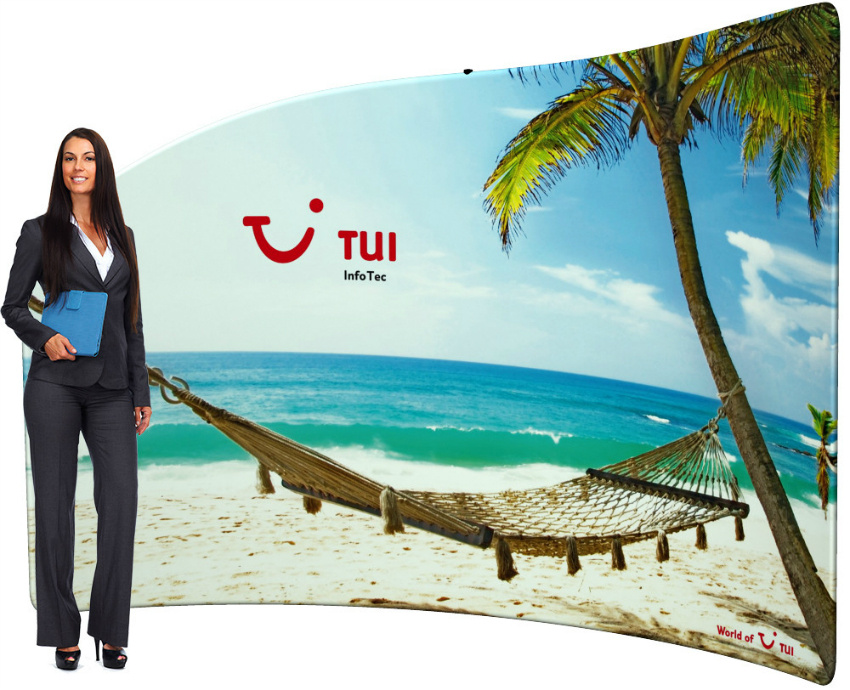 Faltwand Textil Evolution Slope inkl. Druck Faltwand Textil Evolution Slope inkl. Druck