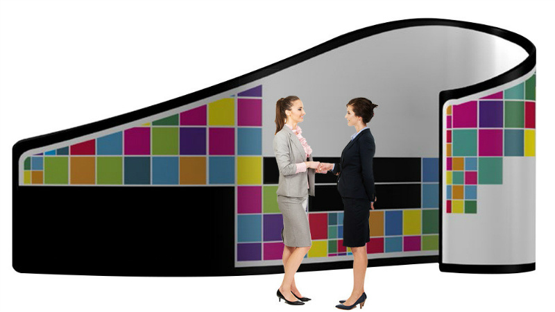 Faltwand Textil Evolution Twister B inkl. Druck Faltwand Textil Evolution Twister B inkl. Druck