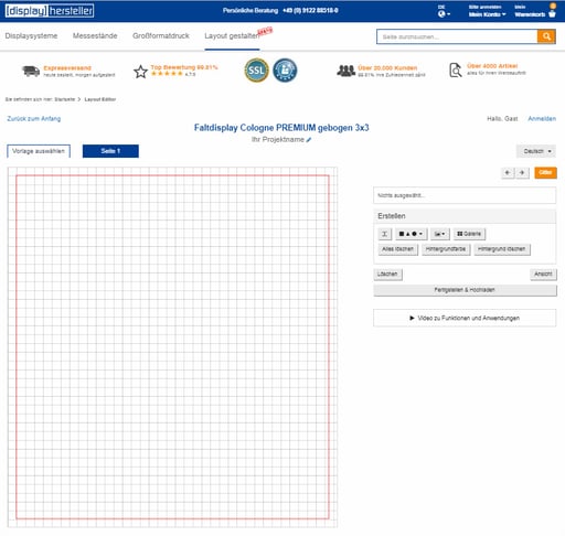 displayhersteller.de Layout Editor displayhersteller.de Layout Editor