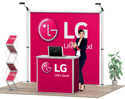 Messestand Roll-Up Modular Wand Form Messestand Roll-Up Modular Wand Form