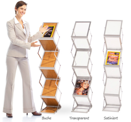 Prospektständer Alu New York