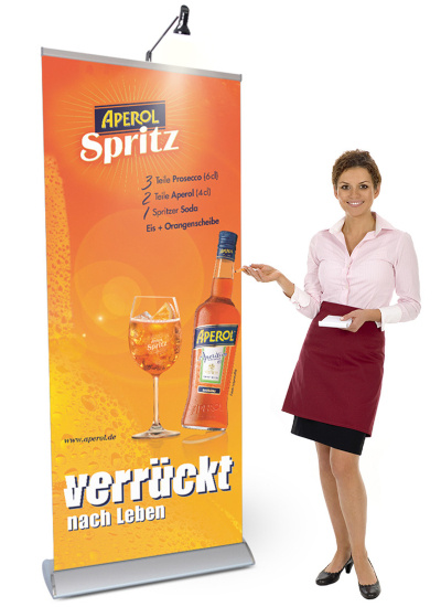Roll-Up Luxury | Alu Roll-Up System Roll Up Displayständer für einen Messeauftritt
