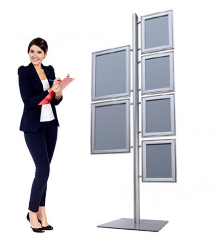 Infoboard Multistand | Infoständer als ideale Lösung für Plakat- und Prospektpräsentation infoboard-multistand