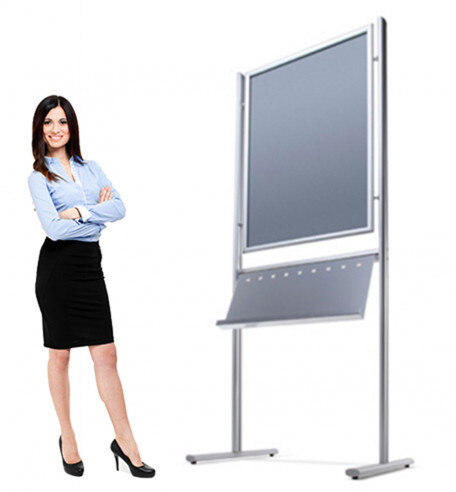 Infoboard: Klassischer Plakat- und Prospektständer mit ansprechendem Design | auch doppelseitig einsetzbar infoboard-posterstaender