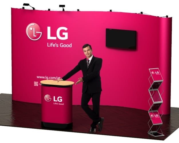 Mobiler Messestand Wand-Form bis 50m² Stand | flexibel und schnell ohne Werkzeuge aufbauen mobiler-messestand-wand-form