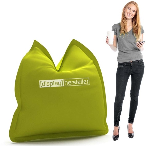 Sitzsack | originelles Messemöbel & dekoratives Sitzelement | großes Volumen & geringes Gewicht sitzsack
